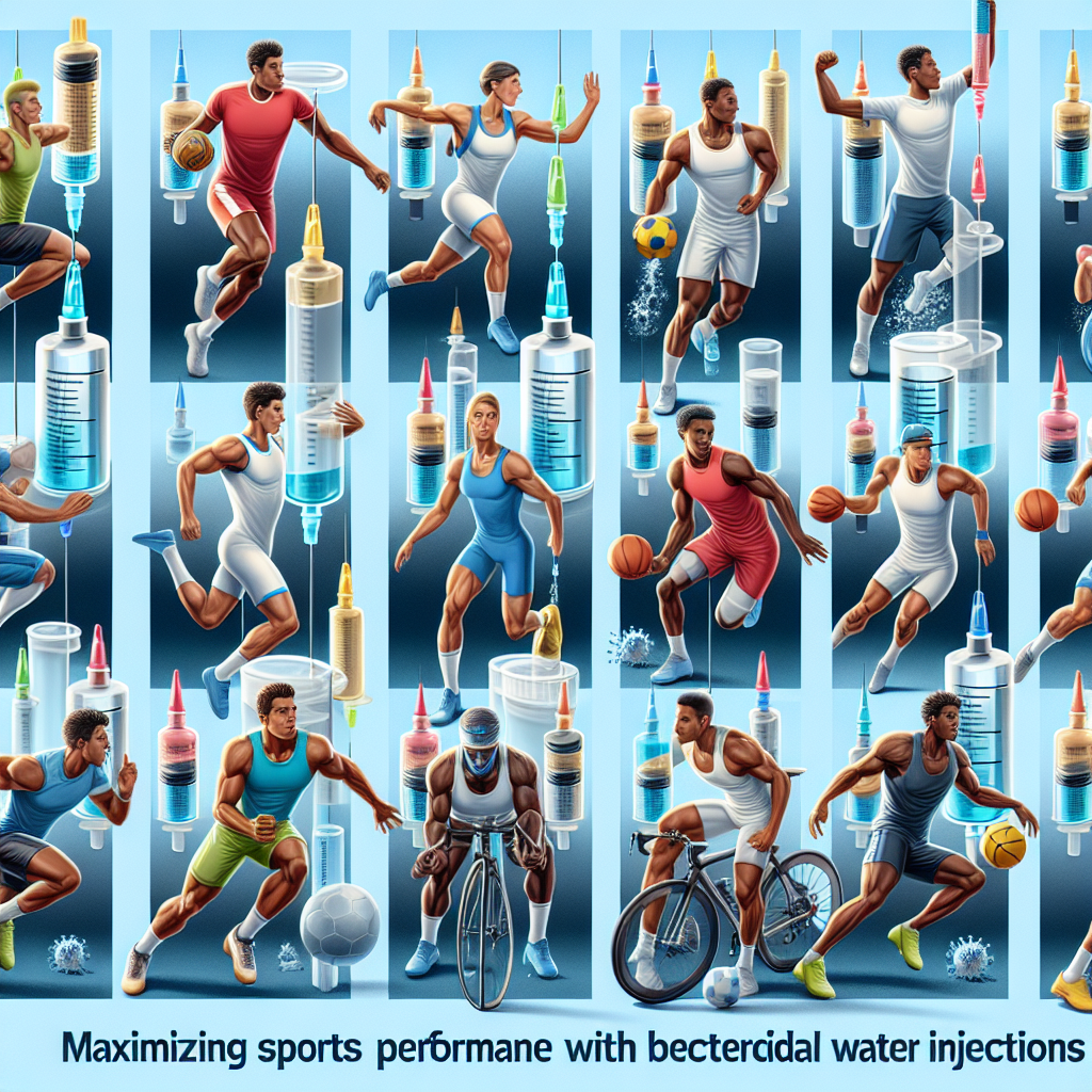 Maximizing sports performance with bactericidal water injections
